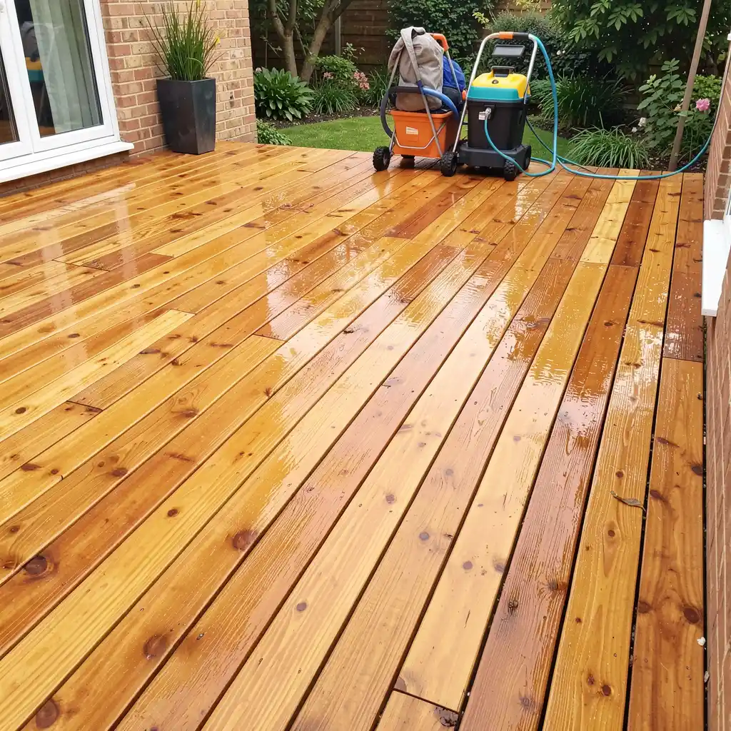 Decking cleaning
