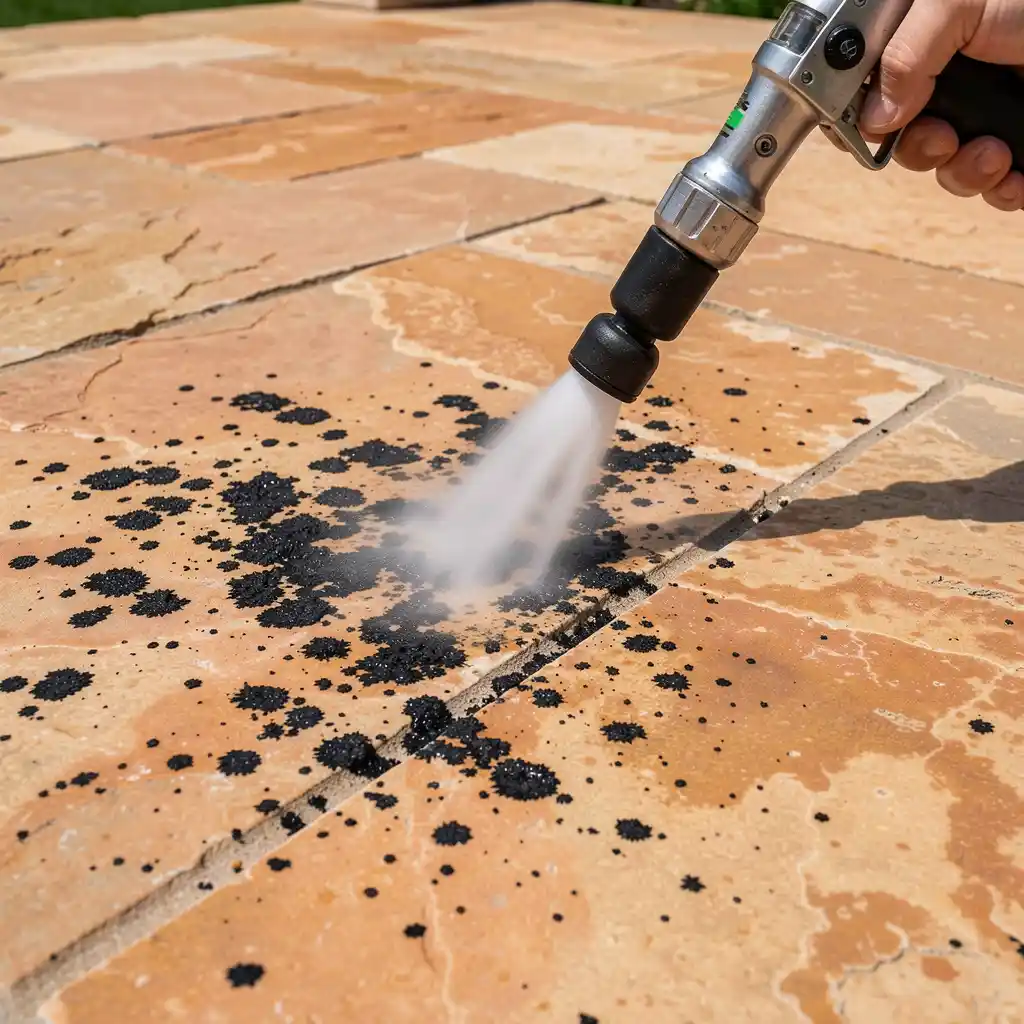 Patio cleaning results